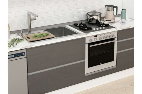 ALVİNKA 395X240 CM MUTFAK DOLABI, MBB E90B45S60 1 ANTRASİT SUNTALAM