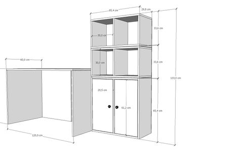 EVA ÇALIŞMA MASASI, GENİŞ ALANLI