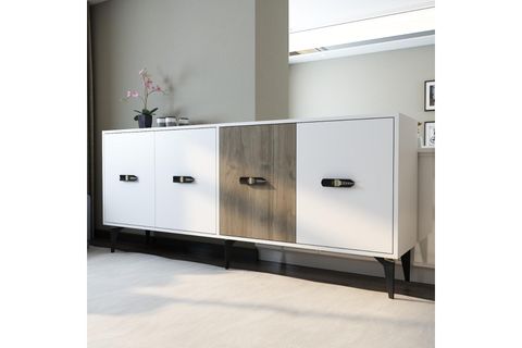 CHERRYCT KONSOL, 180 CM, BEYAZ CEVİZ