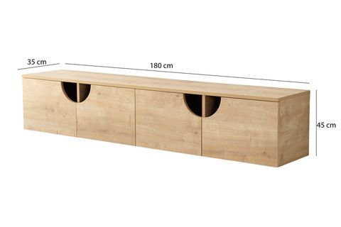 NEOSTİLL - GROTTE DUVAR TV ÜNİTESİ / MEŞE RENK