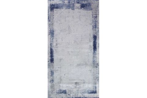 BALAT HALI ÇÖKME EFEKTLİ MAVİ OTURMA ODASI VE SALON HALISI 160X230