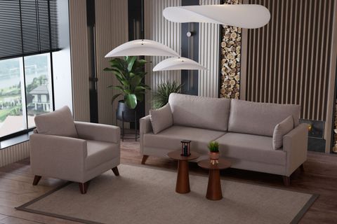 GLORİA KOLTUK TAKIMI, KREM