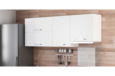 MİNAR 200 CM MUTFAK DOLABI BEYAZ 200-B7-ÜST MODÜL