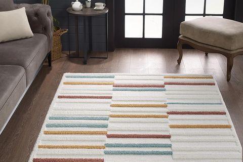 ELİT BUKLELİ MULTİ RENKLER YUMUŞAK PELUŞ POST SHAGGY SALON HALISI, 0913A, 100X200