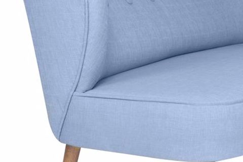 BİENVİLLE LOVESEAT İKİLİ KOLTUK, İNDİGO MAVİ