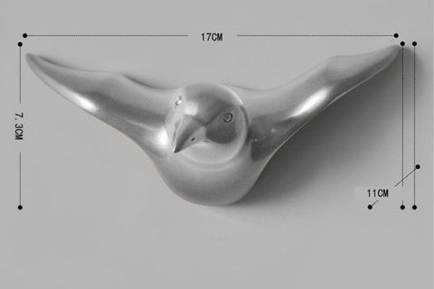 KUŞ DUVAR DEKORU ASKILIK, GÜMÜŞ