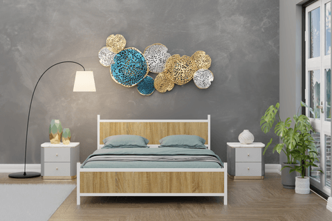 GM MODERN  ÇİFT KİŞİLİK KARYOLA, BEYAZ ATLANTİK ÇAM, 160X200