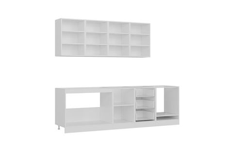 MİNAR DEFNE 260 CM MUTFAK DOLABI BEYAZ DORE 260-D6