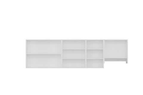 MİNAR 255 CM MUTFAK DOLABI BEYAZ 255-B4-ÜST MODÜL