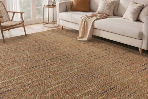 PERA HALI KAHVE SİSAL RENKLİ ÇİZGİ DETAYLI HALI FM05M 80X150 CM