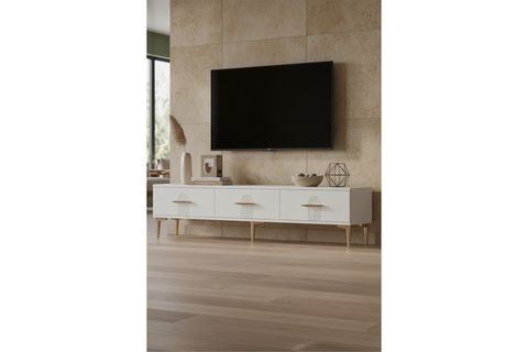 İDA TV SEHPASI, BEYAZ, 180 CM, TSA1815B