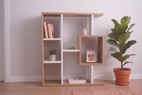ENDA HOME YEGANE ÇİFT KULLANIMLI DUVAR RAFI BEYAZ ÇAM