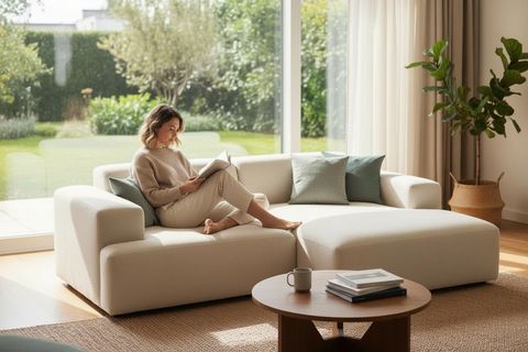 ELSA KETEN MİNİ KÖŞE KOLTUK, SAĞ KÖŞE, KIRIK BEYAZ