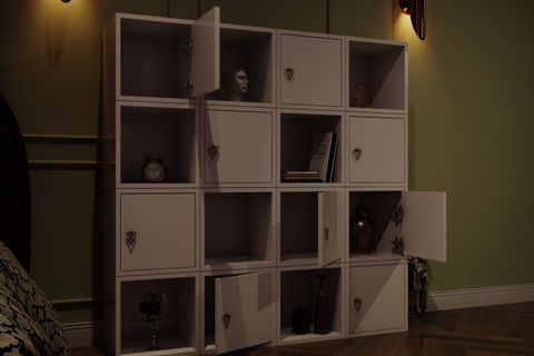 BK ÇOK AMAÇLI DOLAP, KÜBİK AÇIK RAFLI, NRG