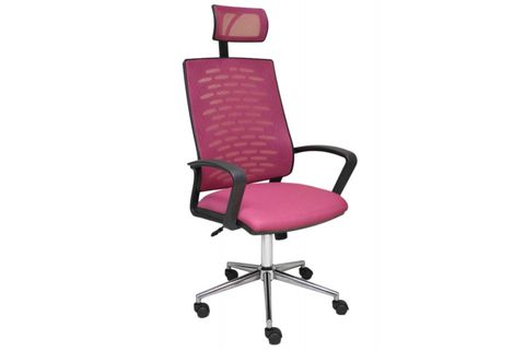 AHSEN FİLELİ OFİS SANDALYESİ, PEMBE