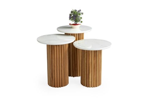 MANTAR ZİGON SEHPA, BEYAZ