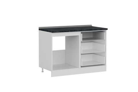 MİNAR 120 CM MUTFAK DOLABI BEYAZ 120-B2-ALT MODÜL
