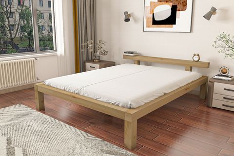 GİVAYO WOOD'S VEGAS MONTESSORİ BAZASIZ ÇİFT KİŞİLİK KARYOLA ÇAM, 160X200
