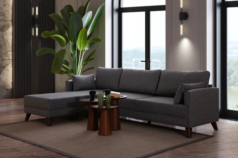 GLORİA KÖŞE KOLTUK, GRİ, SOL KÖŞE