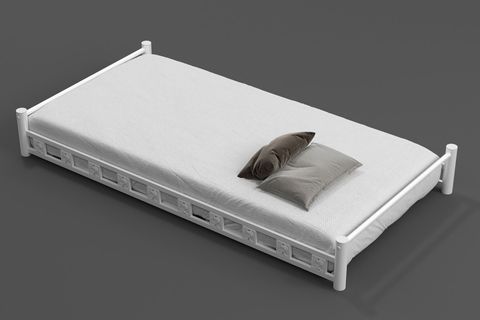 ARGİMO KAMELYA YAVRULU DAYBED SEDİR KARYOLA, BEYAZ, 90X200