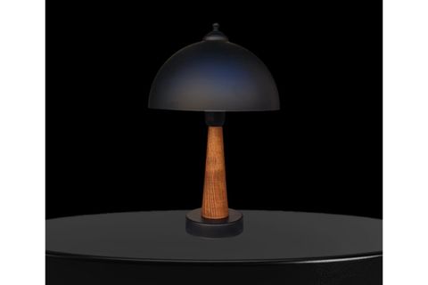 LEGNA ABAJUR SİYAH RATTAN KAHVERENGİ