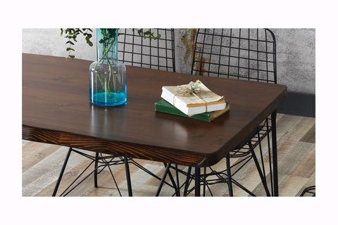 ATLAS KÜTÜK MUTFAK MASASI VE BENCH TAKIMI, AKÇAAĞAÇ, 120X80