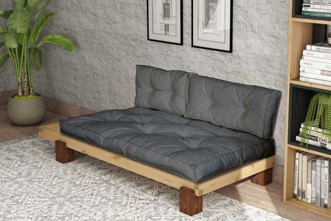 WOODESK ARİN MASİF SEDİR, NATURAL-GRİ RENK, CPT8302-200