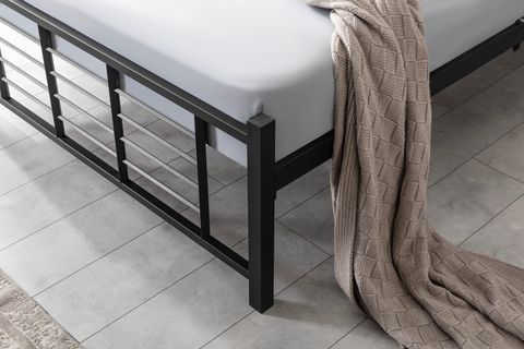 EVGER METAL KARYOLA, K01, SİYAH, 160X200