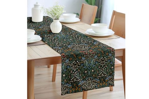 GECE ÇİÇEKLERİ PAMUKLU MASA RUNNER, 0088 50X150 CM