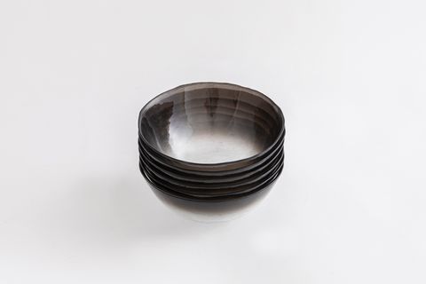 KİTCHEN ESSENTİALS ALTHEA CAM KASE 15 CM, FÜME, ALTILI SET