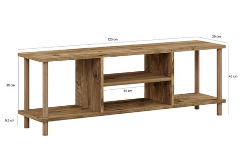 TİVO TELEVİZYON SEHPASI, ÇAM, 120 CM