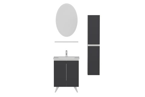 NİKA BANYO DOLABI 65CM AY2K 1EA1R ETJ BOY BEYAZ ANTRASİT