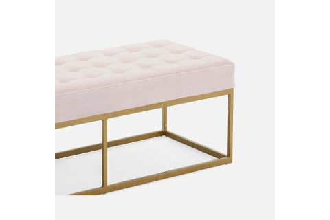 CAMRON GOLD METAL BENCH, PEMBE