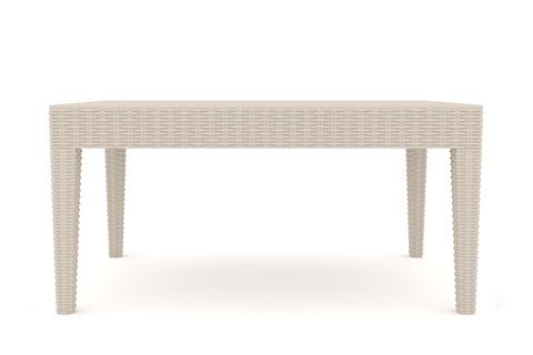 NOVA PLASTİK RATTAN SEHPA, KREM