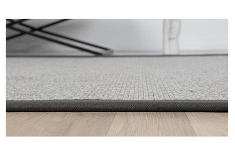 BORDÜRLÜ HASIR DOKULU SİSAL MAKİNE HALISI, GRİ, 80X200