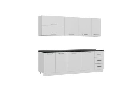 MİNAR LİNA  255 CM MUTFAK DOLABI BEYAZ 255-B2
