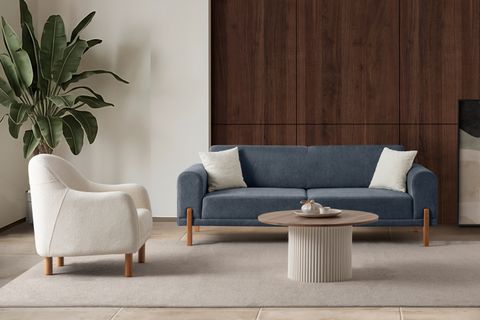 HAMBURG PLUS SIRT MEKANİZMALI KOLTUK TAKIMI, MAVİ