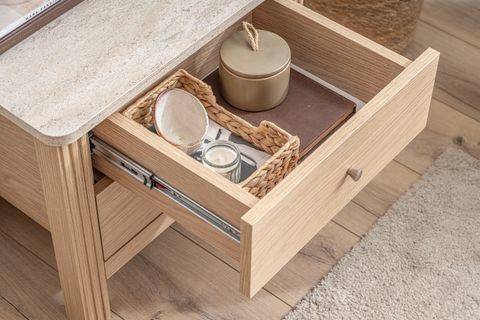 HAVEN KOMODİN, MEŞE TRAVERTEN, 2 ÇEKMECELİ