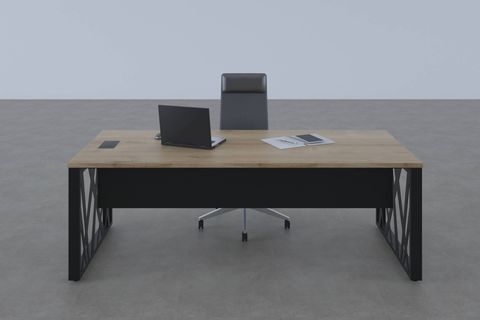 KARM YÖNETİCİ MASASI, MEŞE, 200 CM