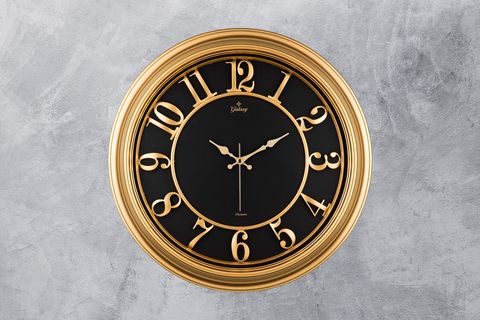 46 CM AKAR SANİYE SESSİZ MEKANİZMA DEKORATİF DUVAR SAATİ A