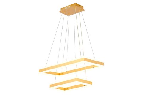 ASEDİA 2 KATLI DİKDÖRTGEN AVİZE, GOLD