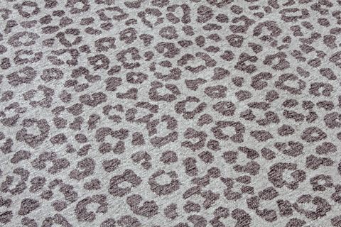 MORETTİ NORDİ LEOPAR DESENLİ MAKİNE DOKUMA HALI, GRİ, 125X180