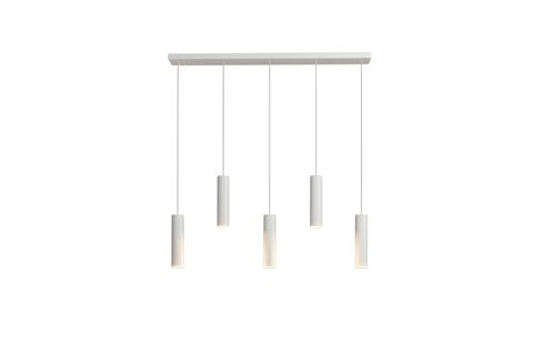 OPTİMA BEŞLİ METAL SARKIT AVİZE, BEYAZ