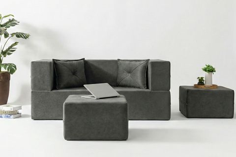 LOOP KATLANIR ÇOK AMAÇLI ÇİFT KİŞİLİK KOLTUK, ANTRASİT