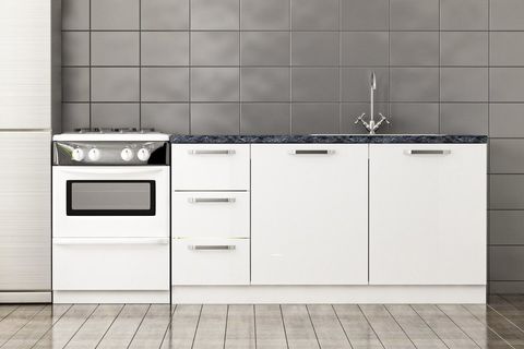 MİNAR MODERN MUTFAK ALT DOLABI PARLAK 160CM