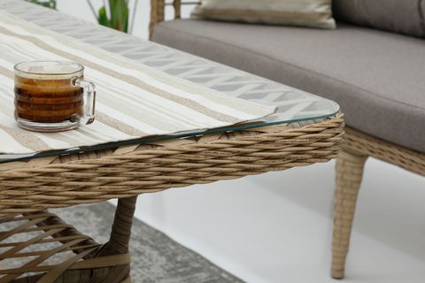VARAGO RATTAN BAHÇE BALKON SETİ, KREM