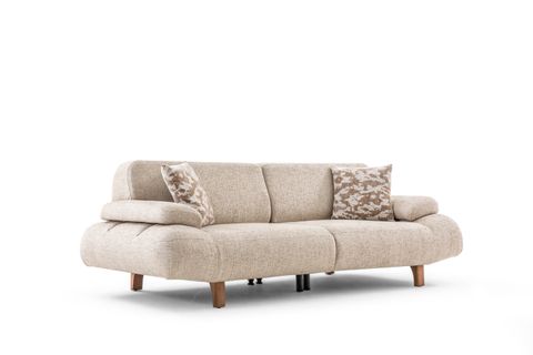 ROVENA ÜÇLÜ KOLTUK, KUM BEJİ