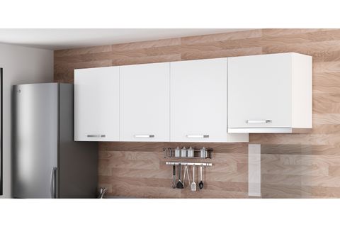 MİNAR 240 CM MUTFAK DOLABI BEYAZ 240-B8-ÜST MODÜL