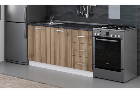 MİNAR 155 CM MUTFAK DOLABI BEYAZ DORE 155-D1-ALT MODÜL