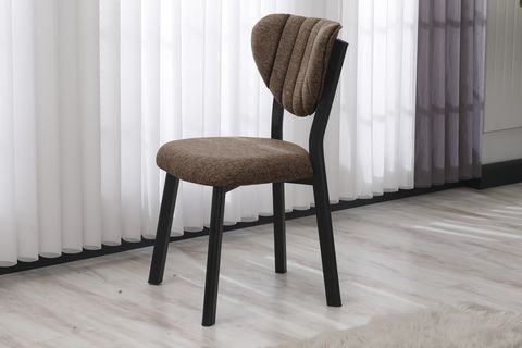 ELİS MUTFAK MASA TAKIMI, 2 SANDALYE, SİYAH, 70X70 CM, KAHVE